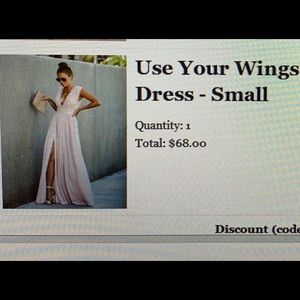 NWOT- Beautiful Formal Maxi Dress- size S